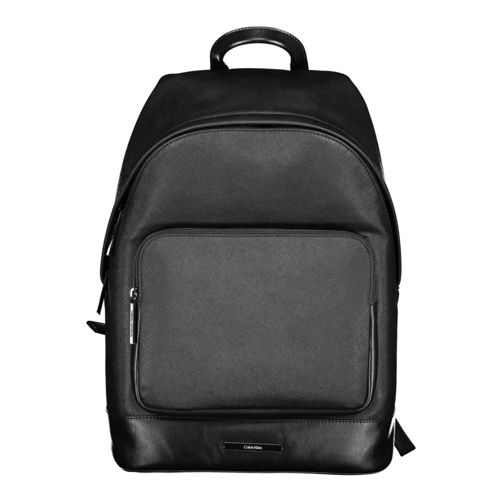 Calvin Klein Zwarte heren rugzak met laptopvak Black Heren