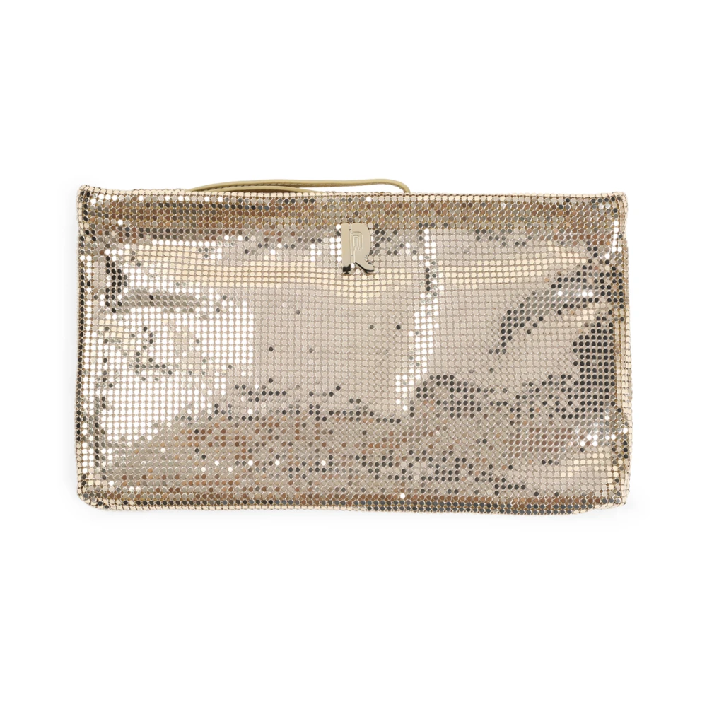 Paco Rabanne Metallic Handtas Verhoog Stijl Must-Have Accessoire Yellow Dames