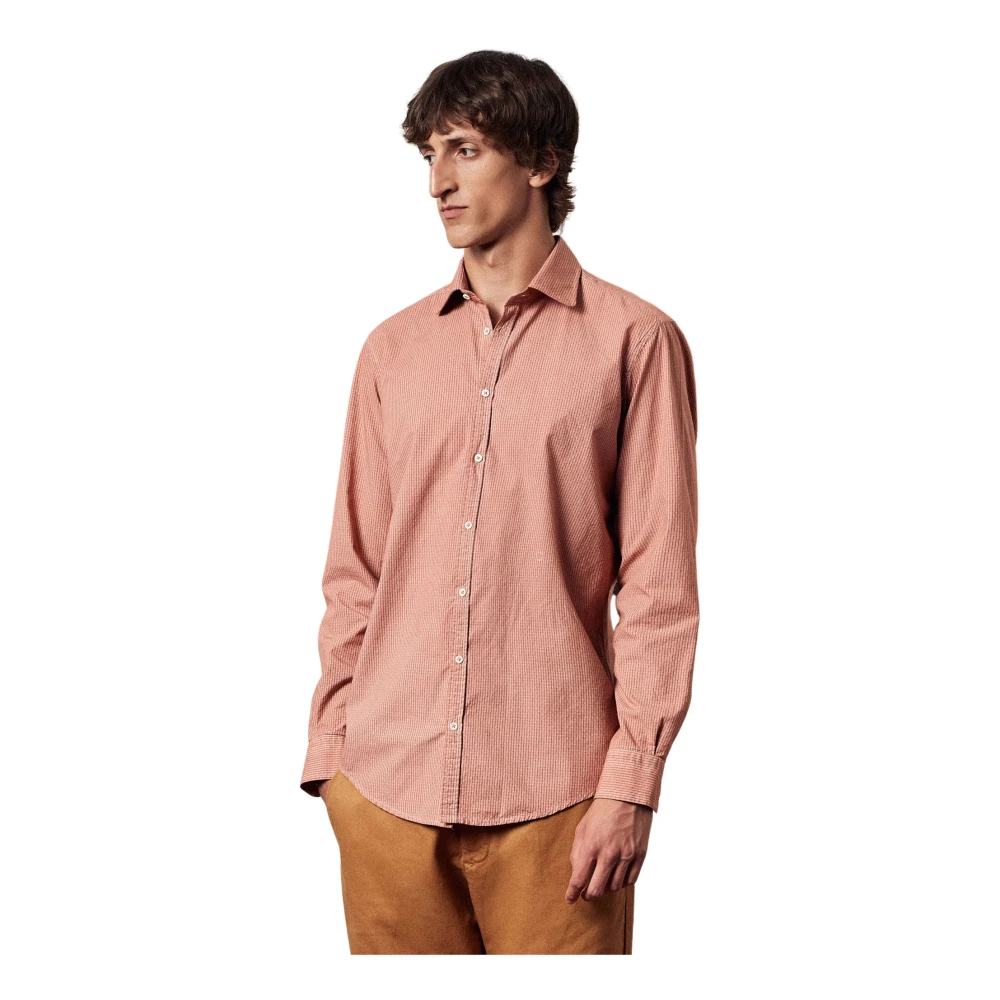 Massimo Alba Casual Shirts Pink Heren