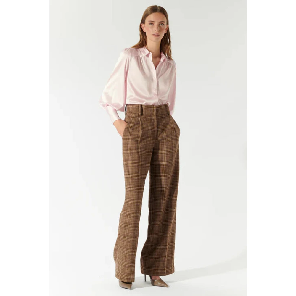 Dea Kudibal Zijden Stretch Blouse Balletstijl Pink Dames