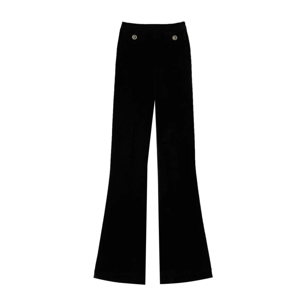 Twinset Women's Black Trousers For - Wide Trousers - Xs - Trousers