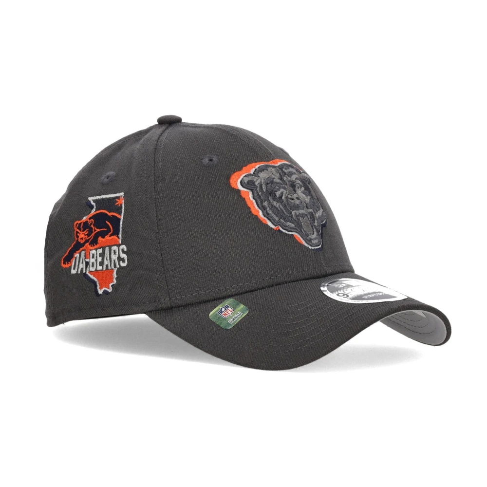 new era Chicago Bears Curvy Visor Hat Gray Heren