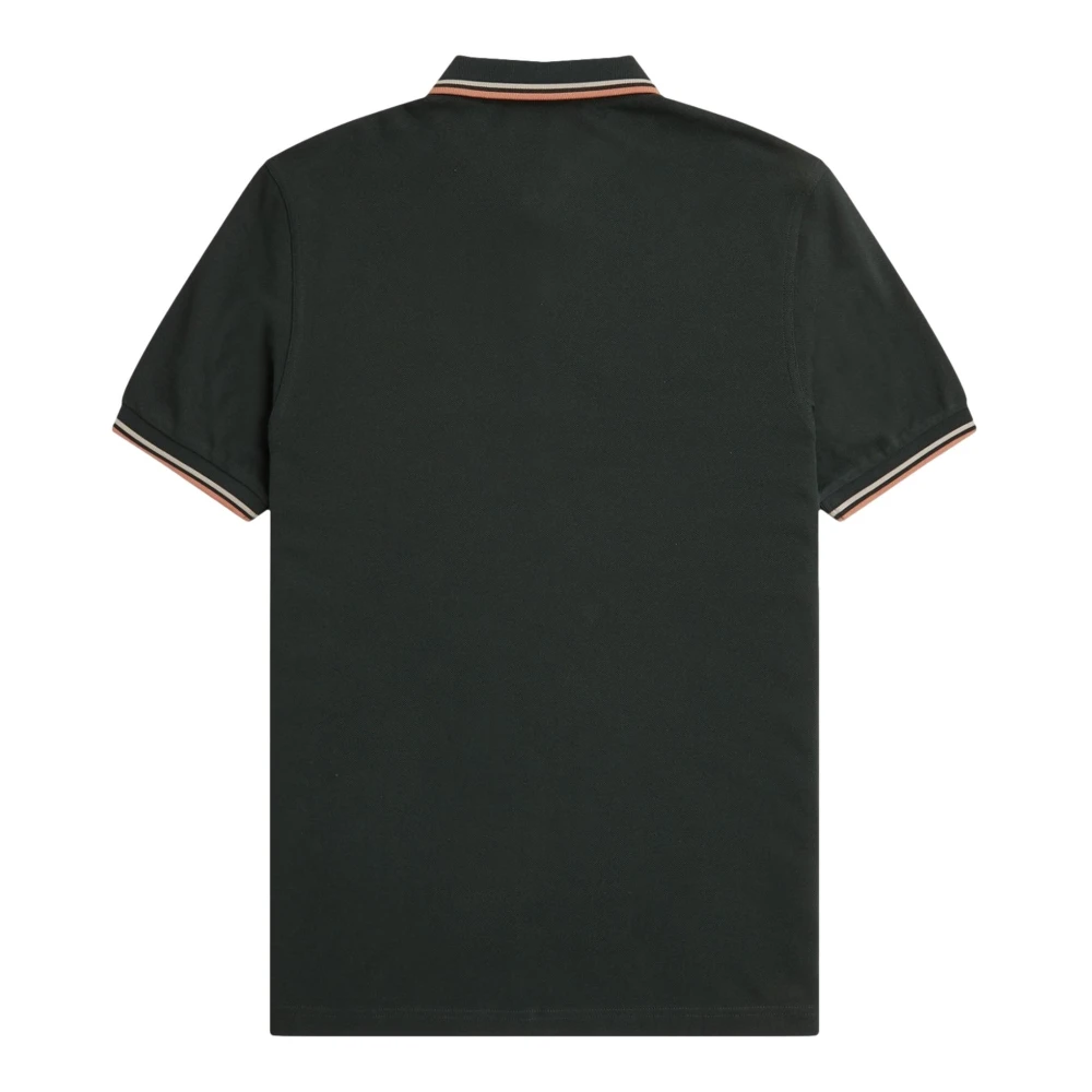 Fred Perry Groen Twin Tipped Polo Shirt Green Heren