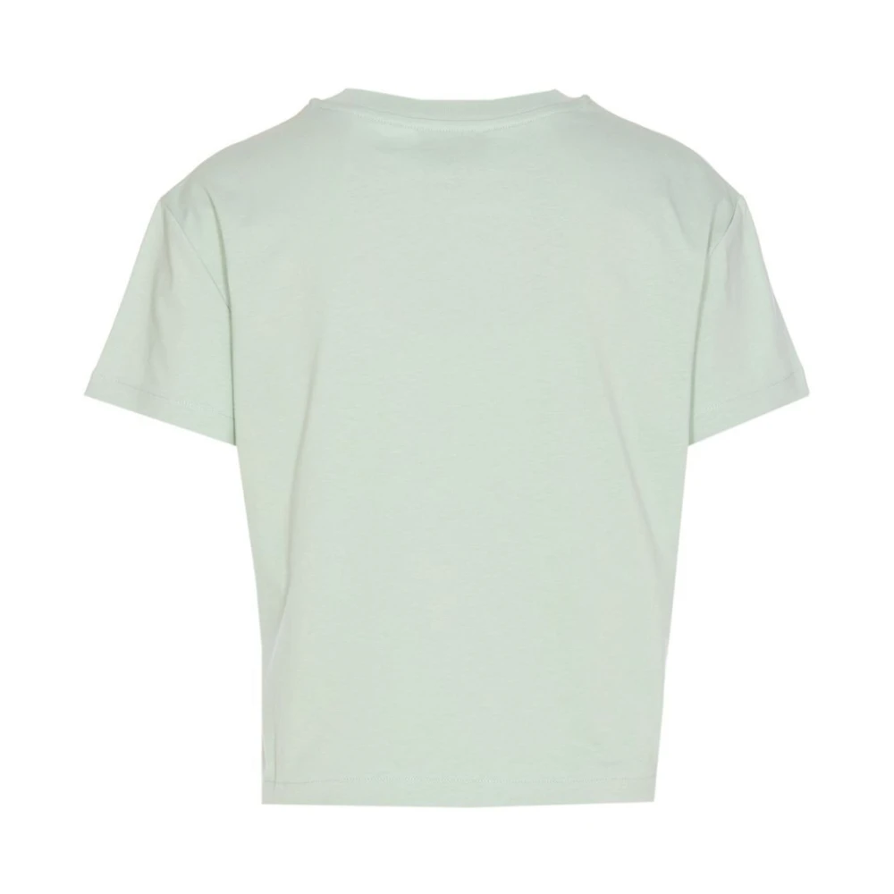 A.p.c. Biologisch Katoenen Box T-Shirt met Logo Green Dames