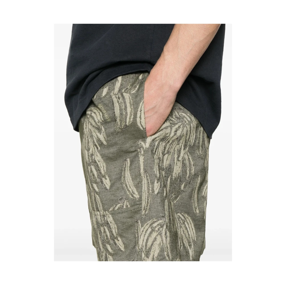 Jacquemus Salie Groene Elastische Taille Shorts Green Heren