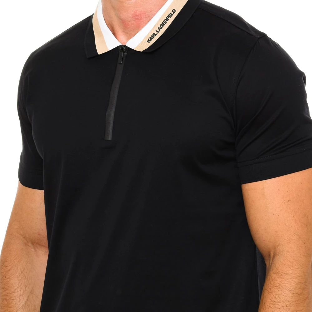 Karl Lagerfeld Polo met korte mouwen Black Heren