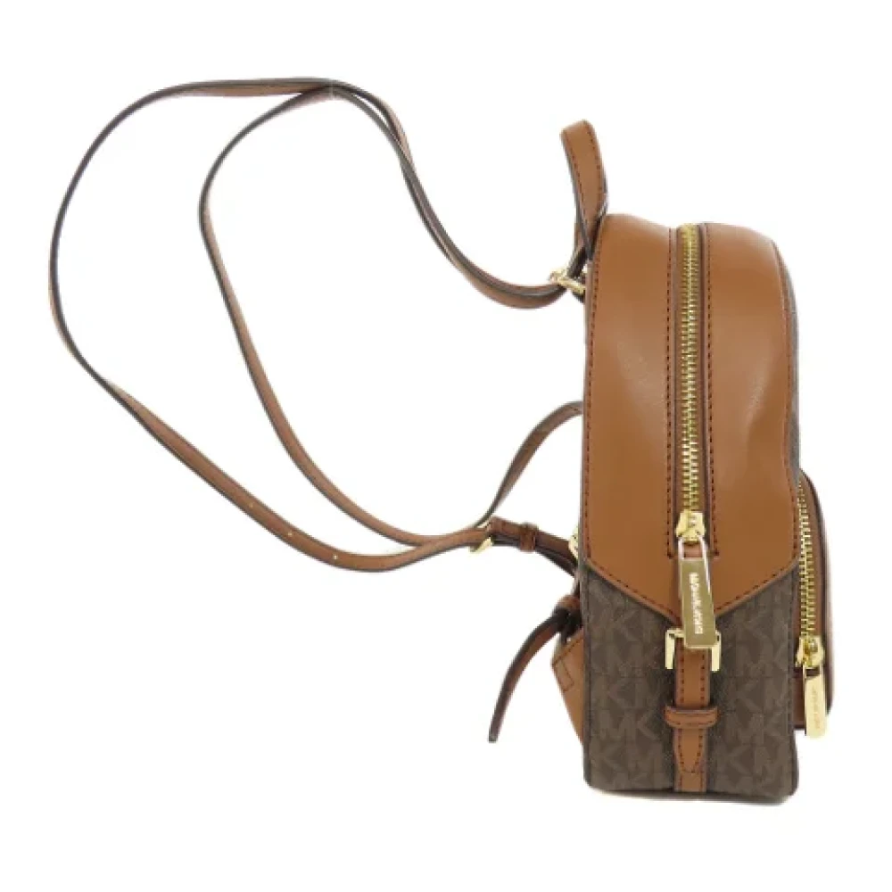 Michael Kors Pre-owned Plastic backpacks Brown Dames