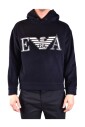 sweat-a-capuche-imprime-bleu