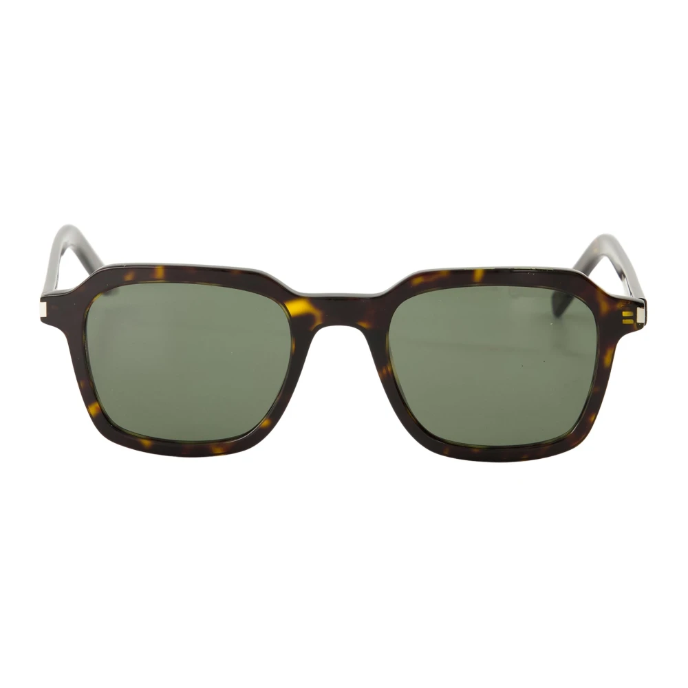 Saint Laurent Unisex Brown Tortoiseshell Slim Sunglasses Sl715