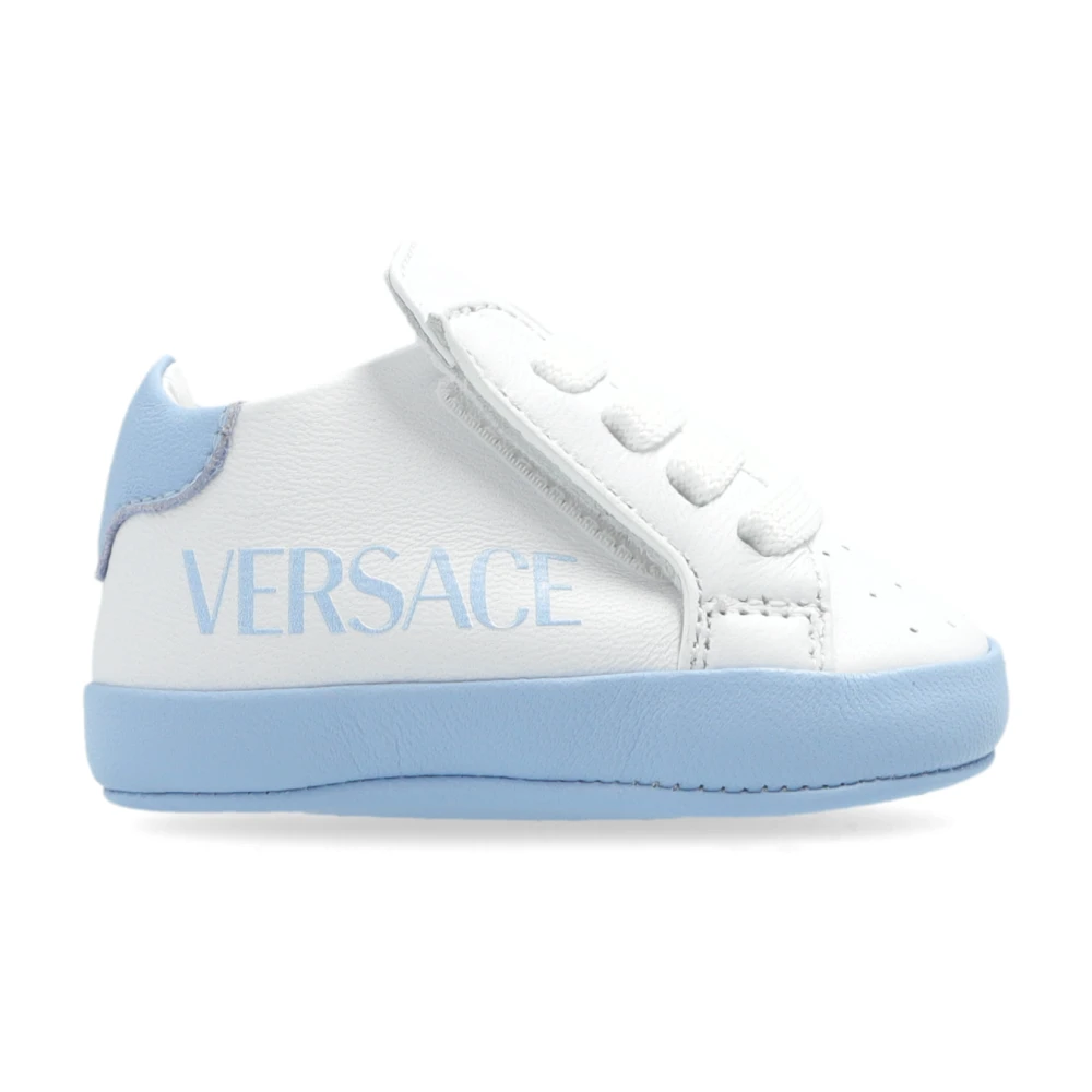 Versace Läder Baby Skor White, Unisex