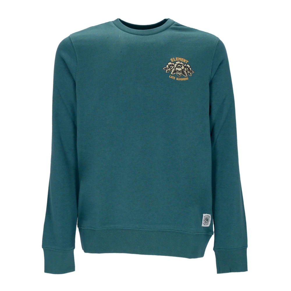 Element Men's Green Rider Crewneck Sweatshirt With Timber Jasper - Elet - Sweatshirts - L - Sweatshirts & Hoodies