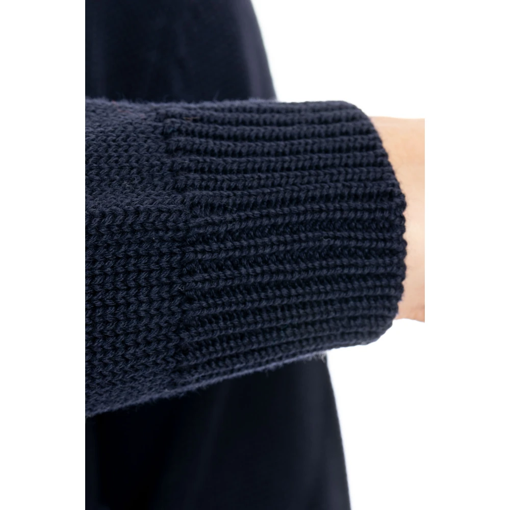 Roberto Collina Blauwe Merino Trui Hoge Kwaliteit Blue Heren