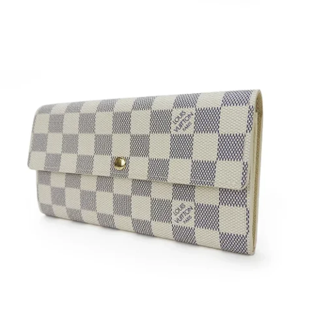 Louis Vuitton Vintage Pre-owned Canvas wallets Beige Dames