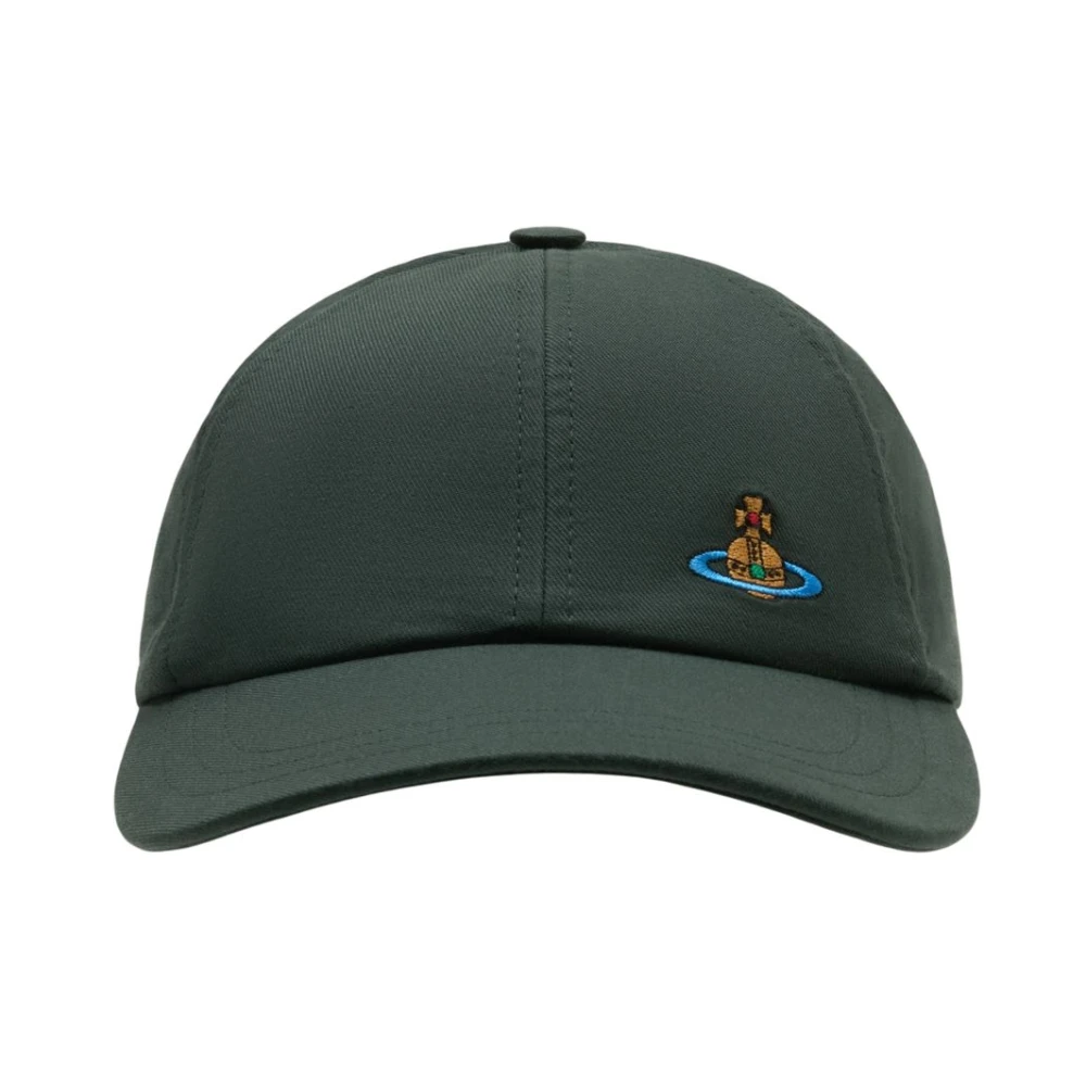 Vivienne Westwood Women's Green Hats & Caps, One Size, Uni Colour Baseball Cap
