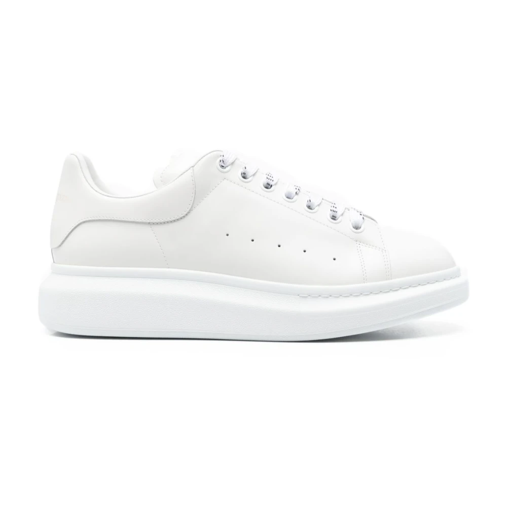 Alexander Mcqueen White Sneakers, Male, 9 1/2 Uk, Silk Nylon Trainers