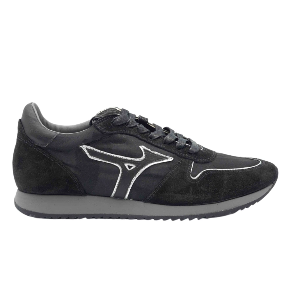 Mizuno Leren en canvas schoenen voor heren Heren Schoenen Zwart