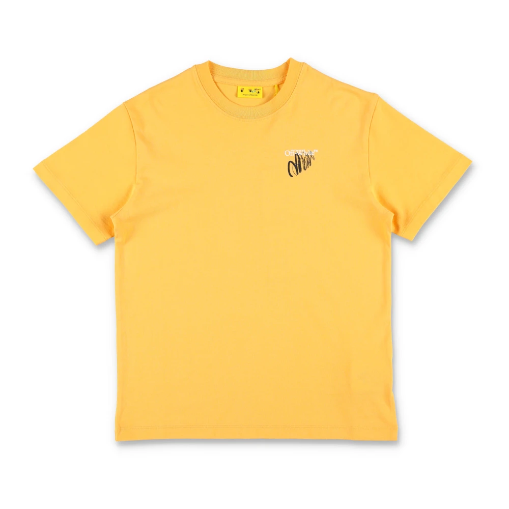 Off White Gul Sketch Arrow T-shirt Yellow, Pojke