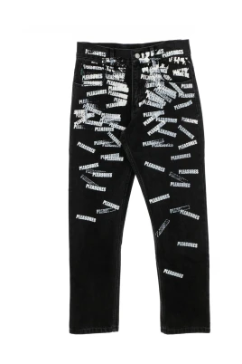Slim-Fit Logo Print Jeans