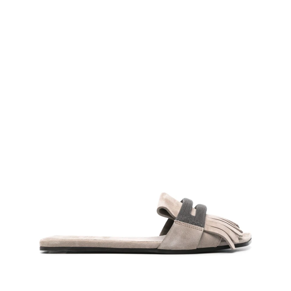 Shoes > Flip Flops & Sliders > Sliders - - Brunello Cucinelli - Modalova