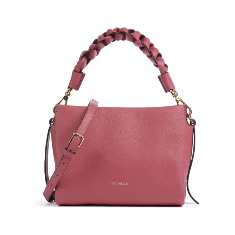 Coccinelle Roze Leren Handtas Pink Dames