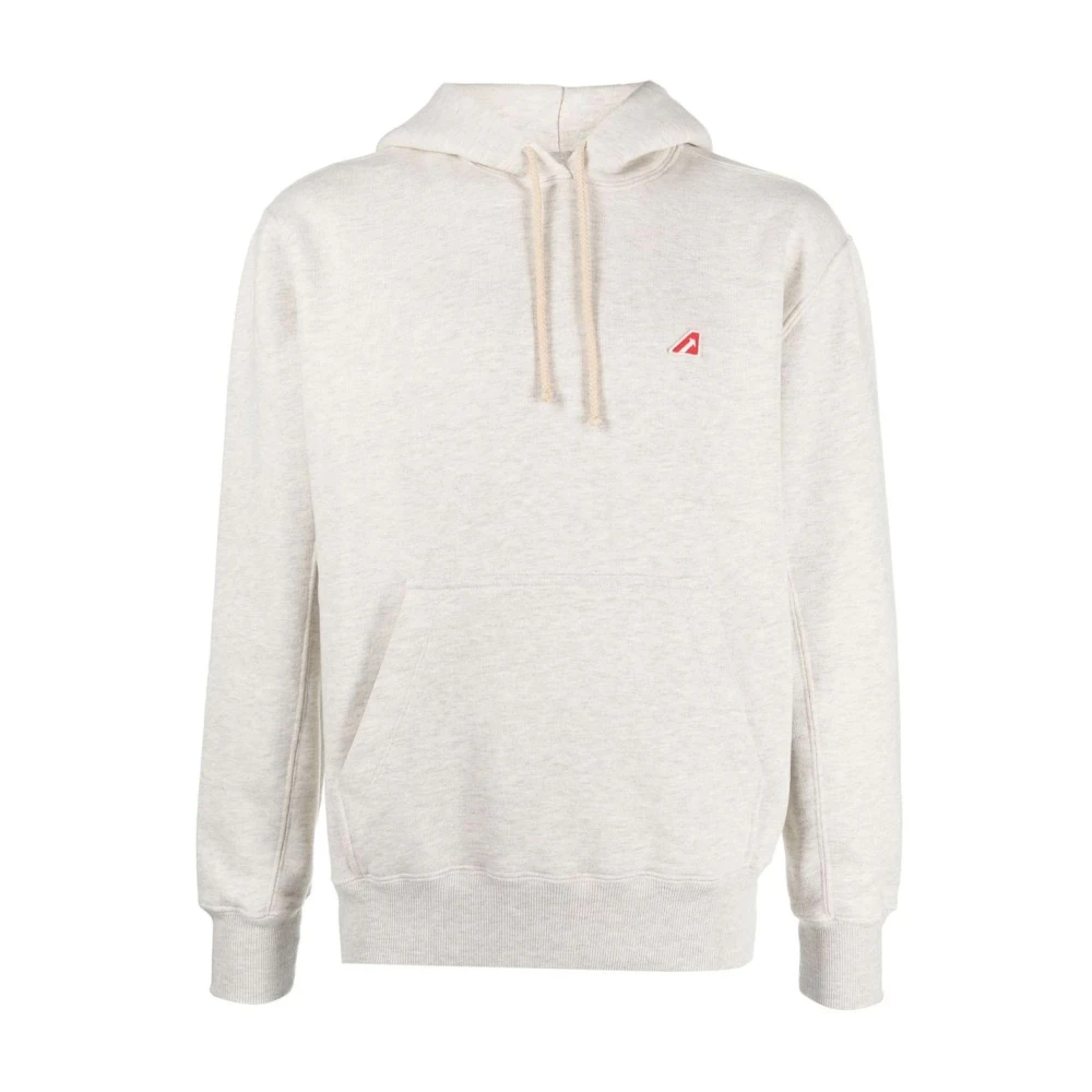 Autry Men's Beige Cotton Hoodie - Hoodies - L - Sweatshirts & Hoodies