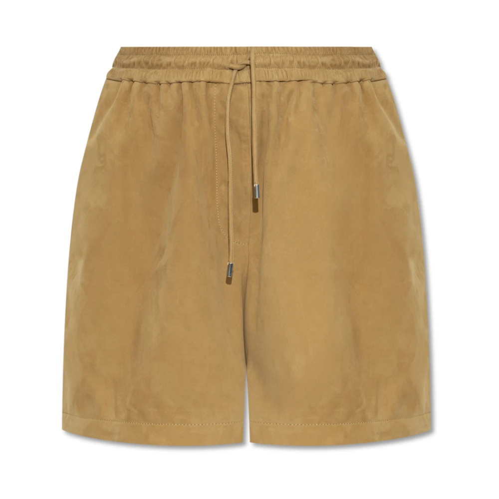 Loewe Leren shorts Beige Dames