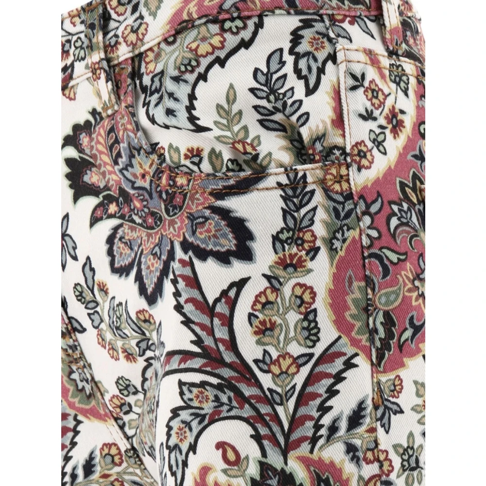 ETRO Paisley Print Denim Broek Multicolor Dames