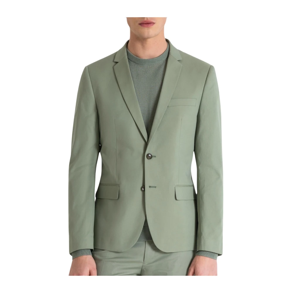 Antony Morato Sage Green Suit Jacket Green Heren