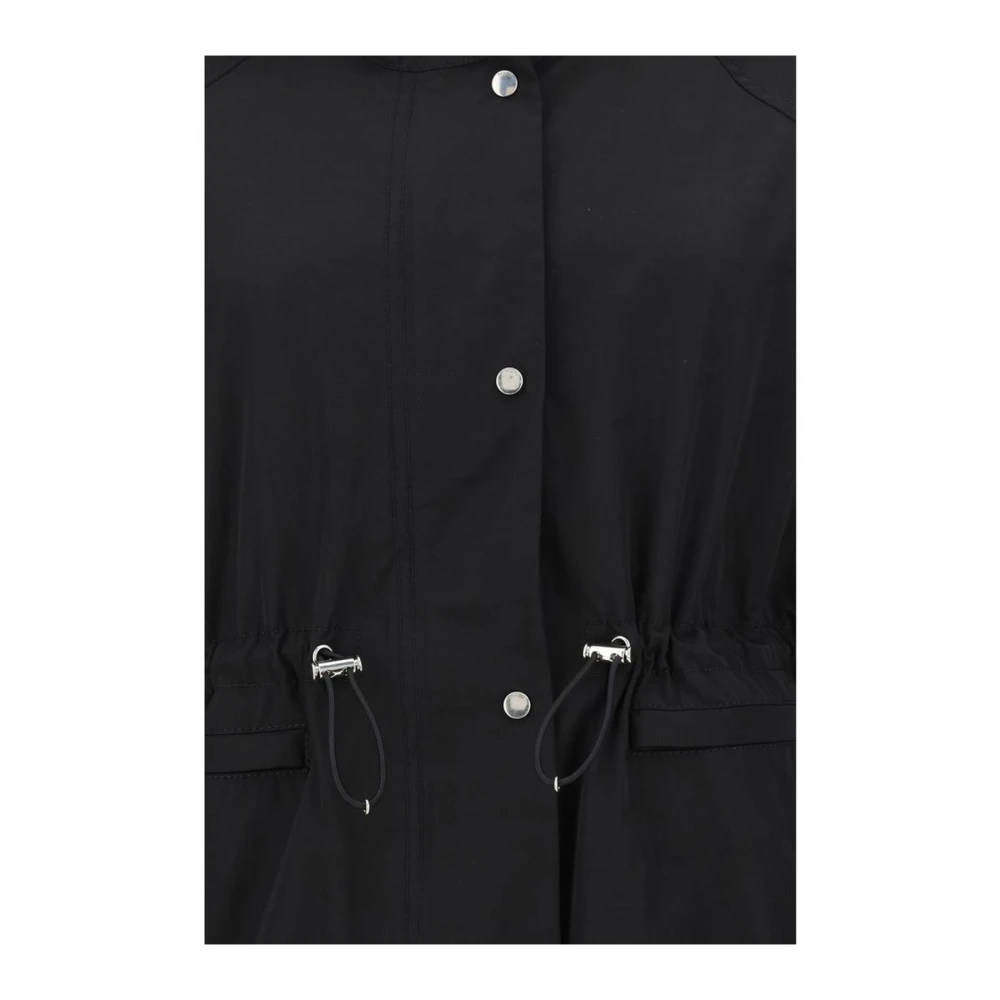 Paltò Capuchonjas met trekkoord en rits Black Dames