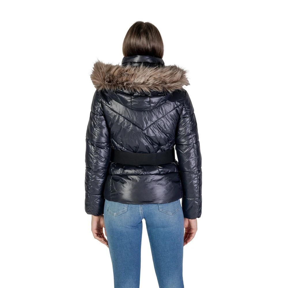 Only Zwarte Polyamide Jas & Mantel Collectie Black Dames
