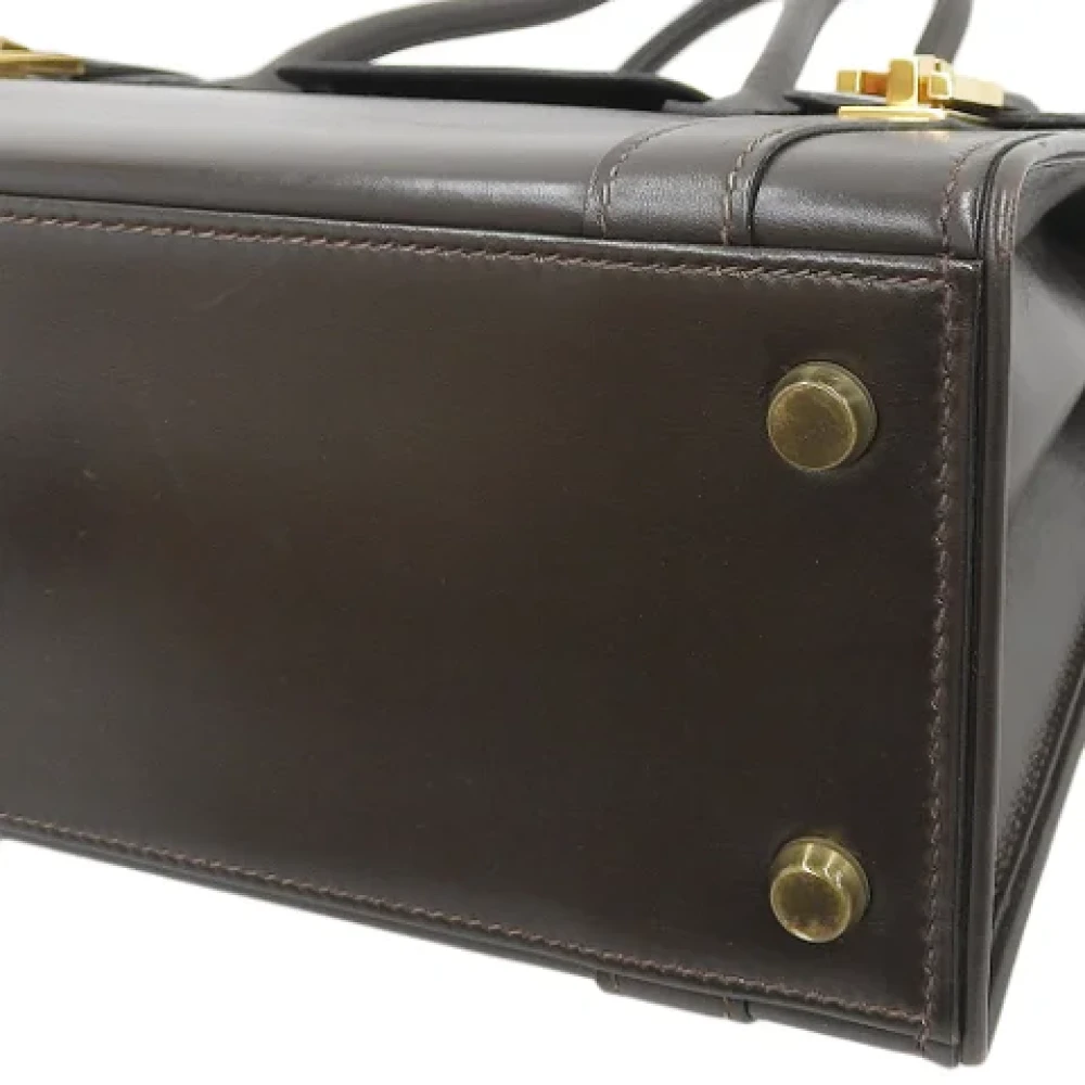 Hermès Vintage Pre-owned Leather handbags Brown Dames