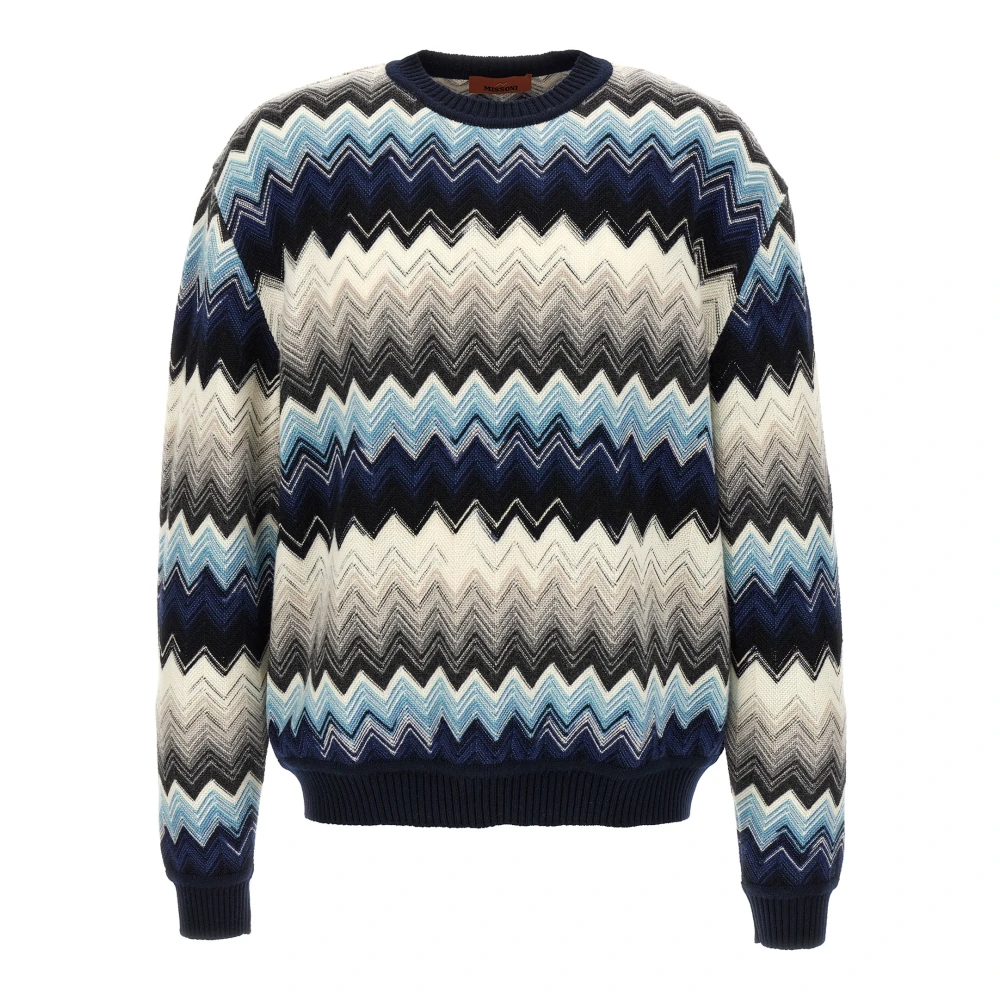 Missoni Men's Multicolor Round-Neck Knitwear, L, Caperdoni Crewneck Jumper