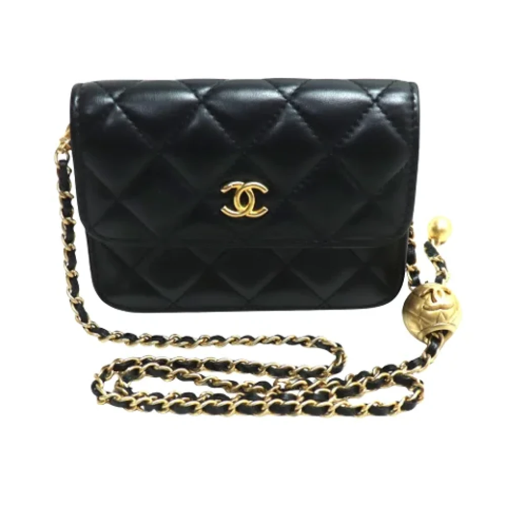 Chanel Vintage Pre-owned Leather chanel-bags Black Dames