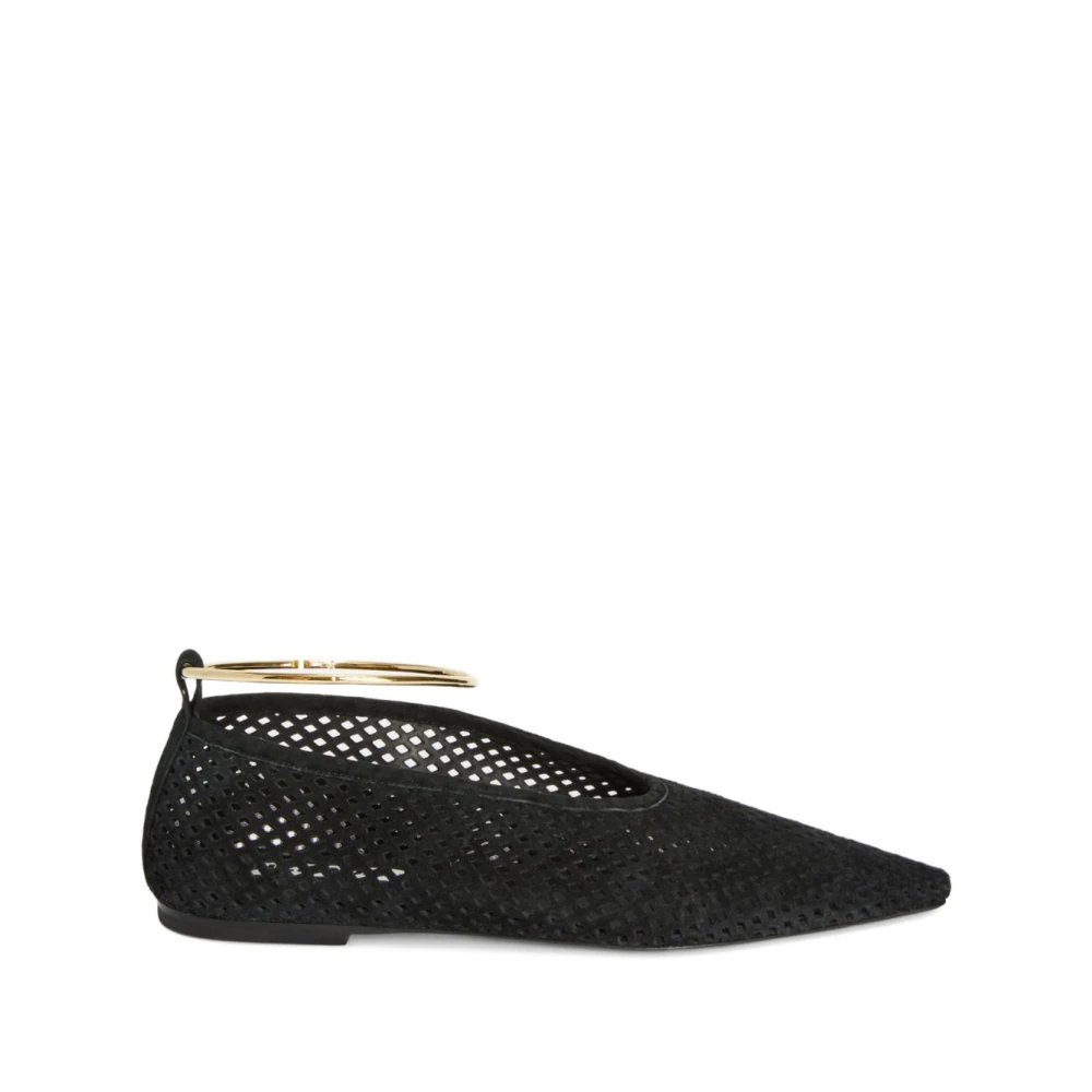 Jil Sander Women's Black Ballerina Shoes, 5 Uk, Flat Shoes