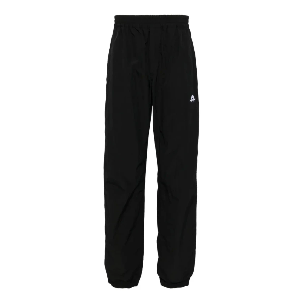 Marine Serre Zwarte sportieve elastische taillebroek Black Heren