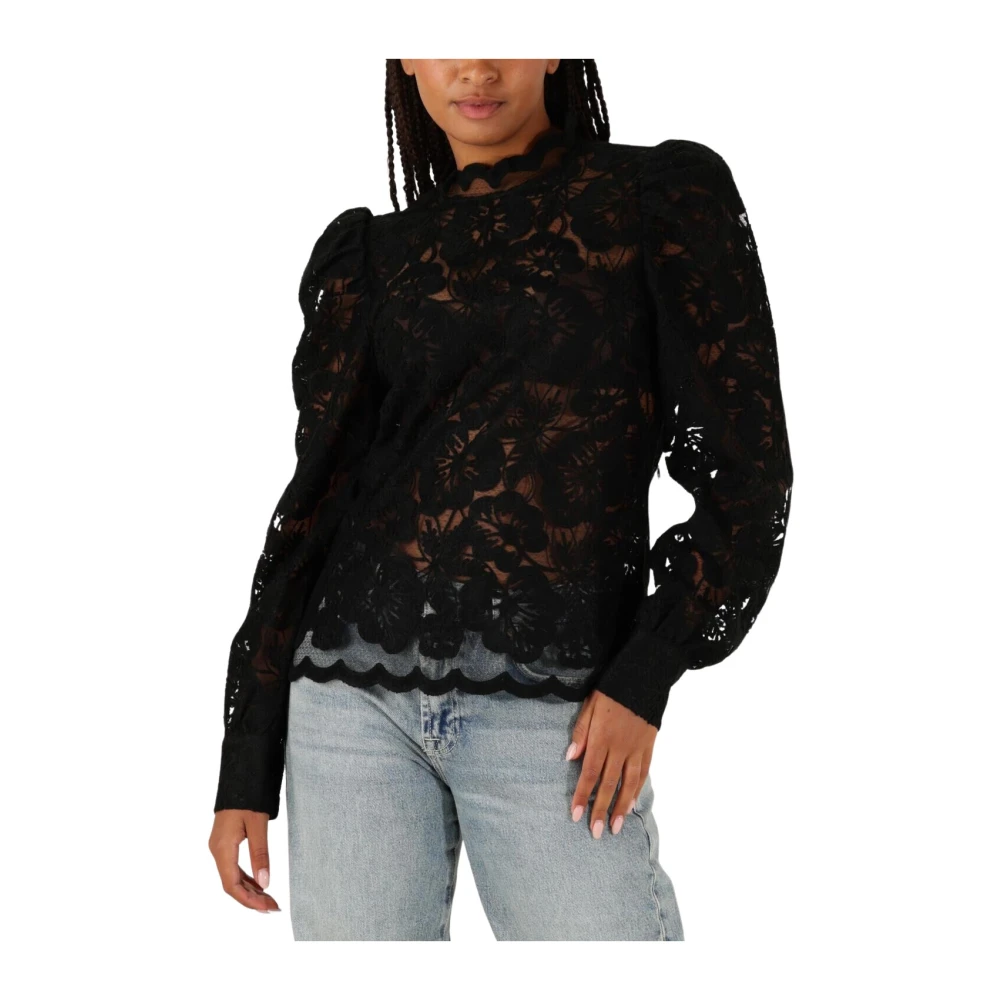 Aaiko Veelzijdige Muze PES 566 Blouse Black Dames