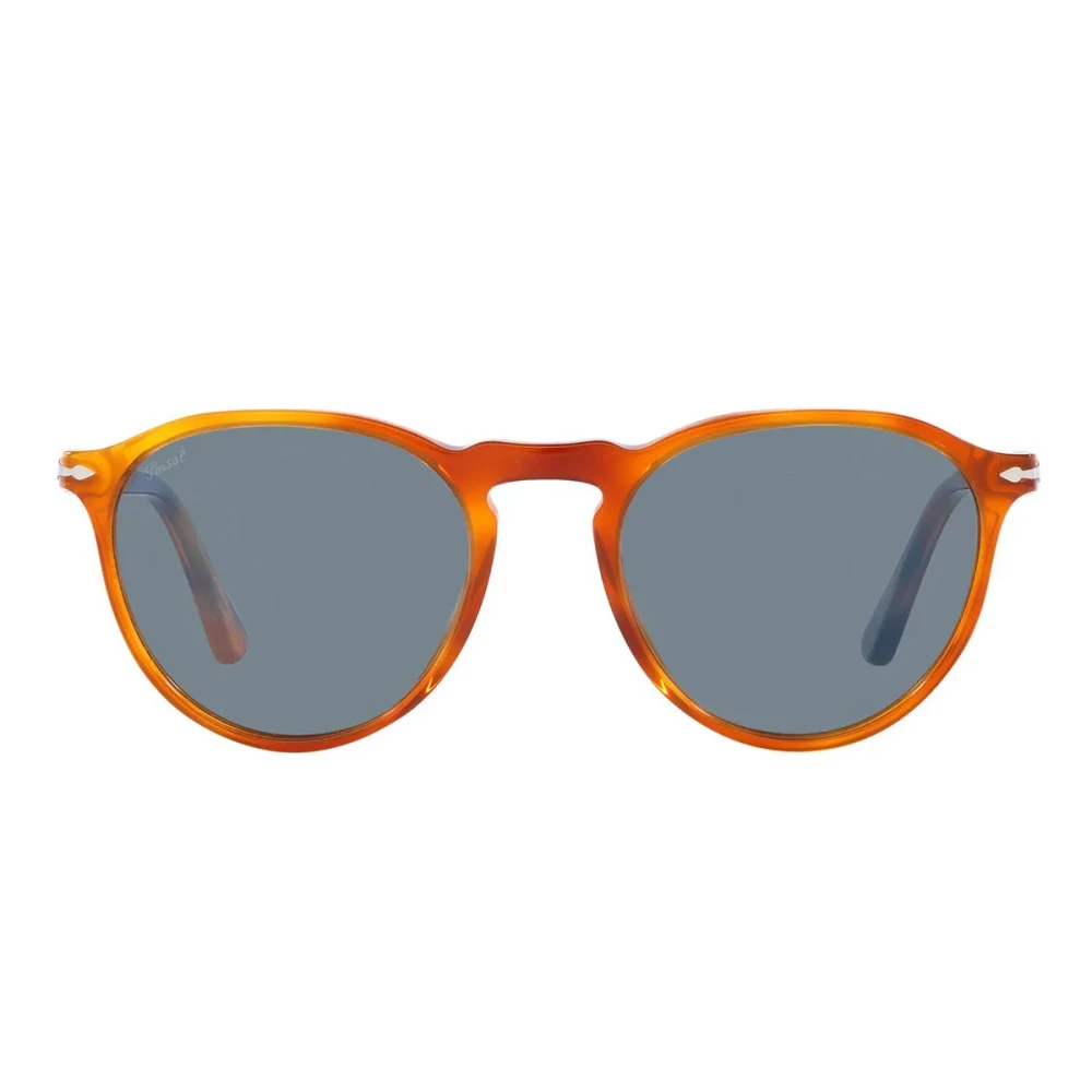Persol Unisex Brown/Blue Po3286s 96/56 Sunglasses Acetate Pantos Normal - Image 4