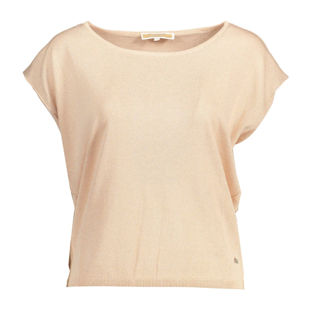 Kocca Mouwloos Boothals Logo T-shirt Roze Pink Dames