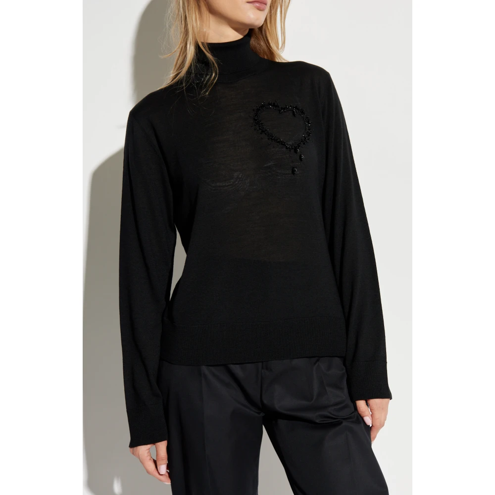 Dsquared2 Wollen Turtleneck Black Dames