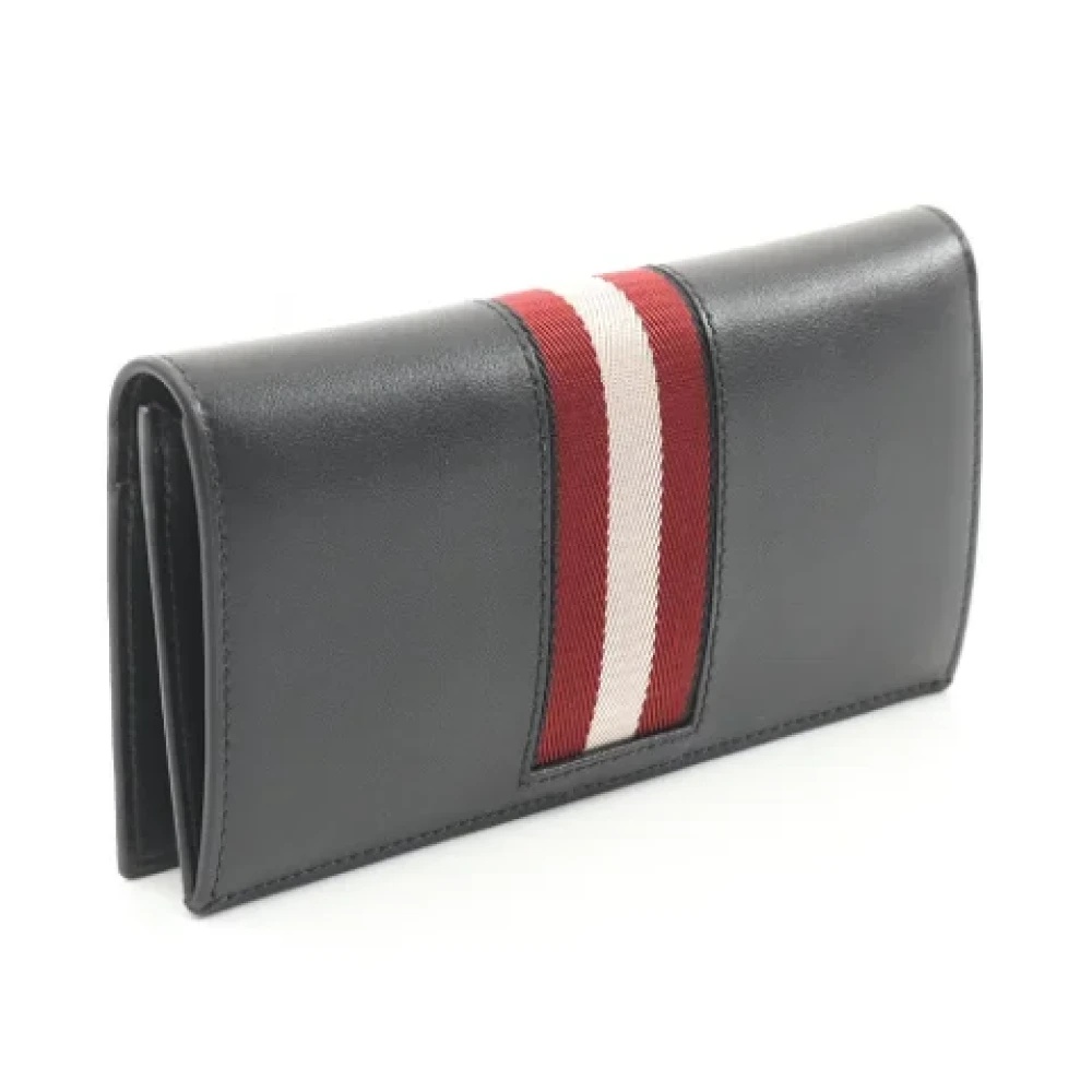 Bally Pre-owned Leather wallets Black Heren