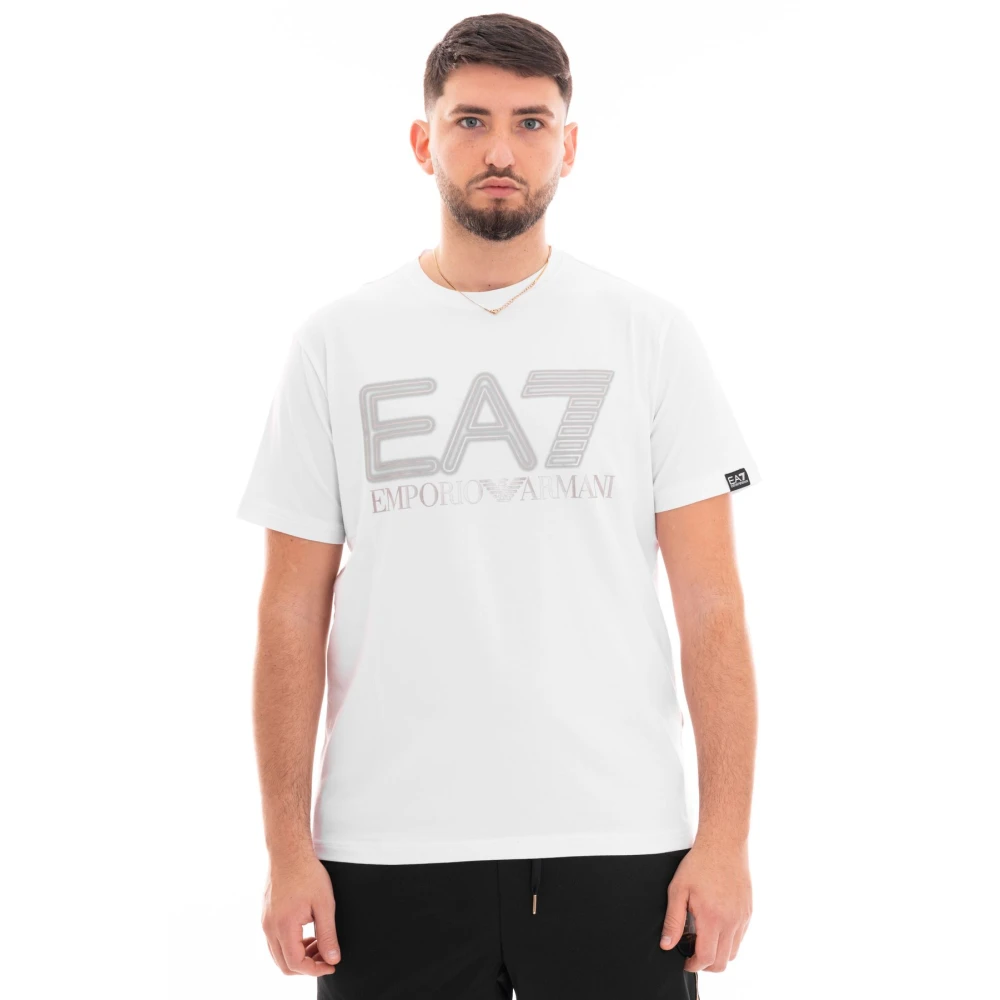 Emporio Armani EA7 Heren 3Dpt37 Pjmuz T-Shirt White Heren