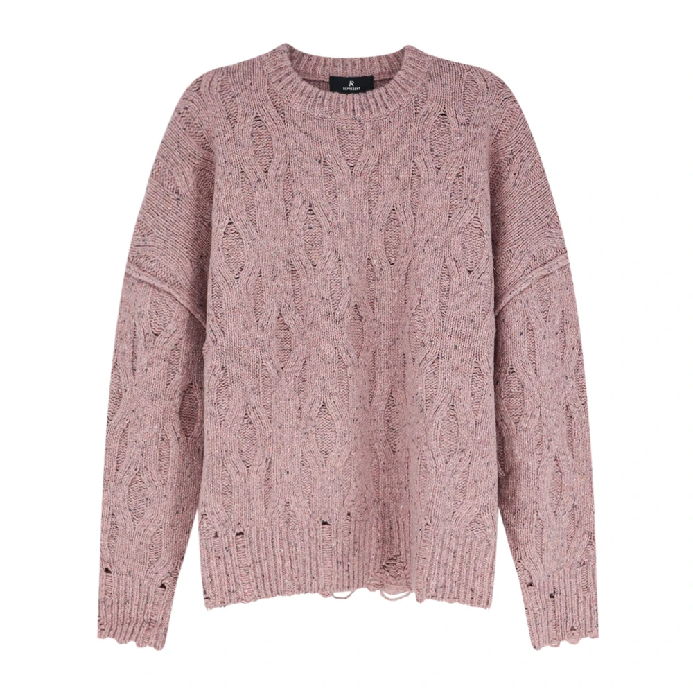 Represent Herren Rosa Distress Knit Sweater - Bild 2