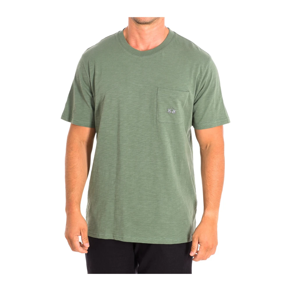 LA MARTINA Korte mouwen T-shirt in groen Green Heren