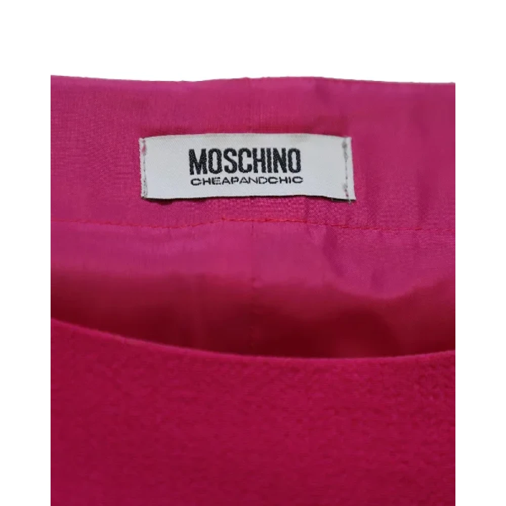 Moschino Pre-Owned Pre-owned Wool dresses Pink Dames