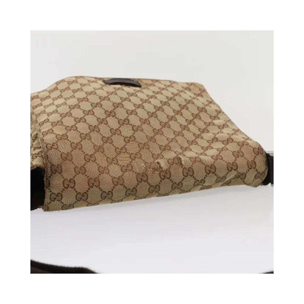 Gucci Vintage Pre-owned Canvas gucci-bags Beige Dames