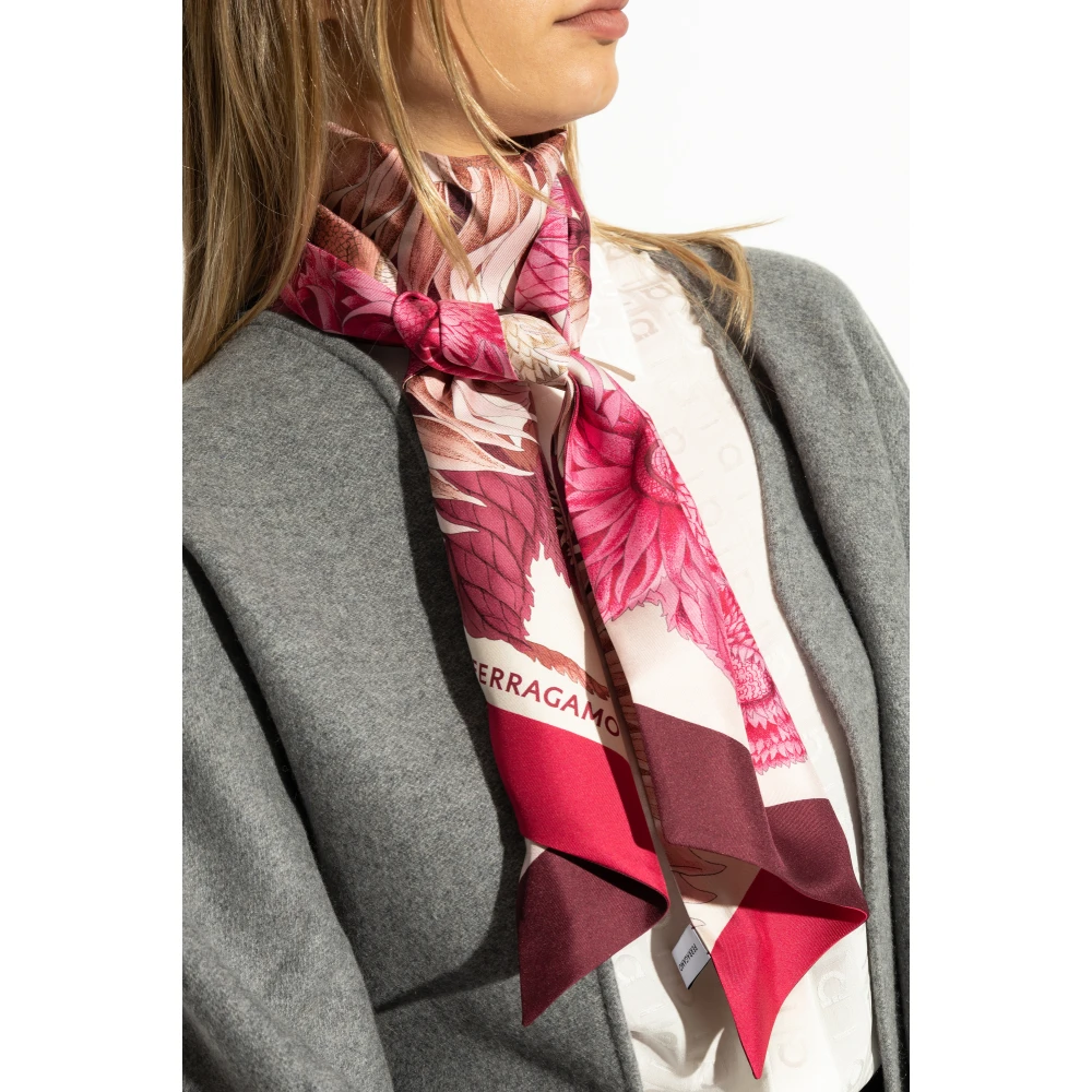 Salvatore Ferragamo Zijden sjaal Pink Dames