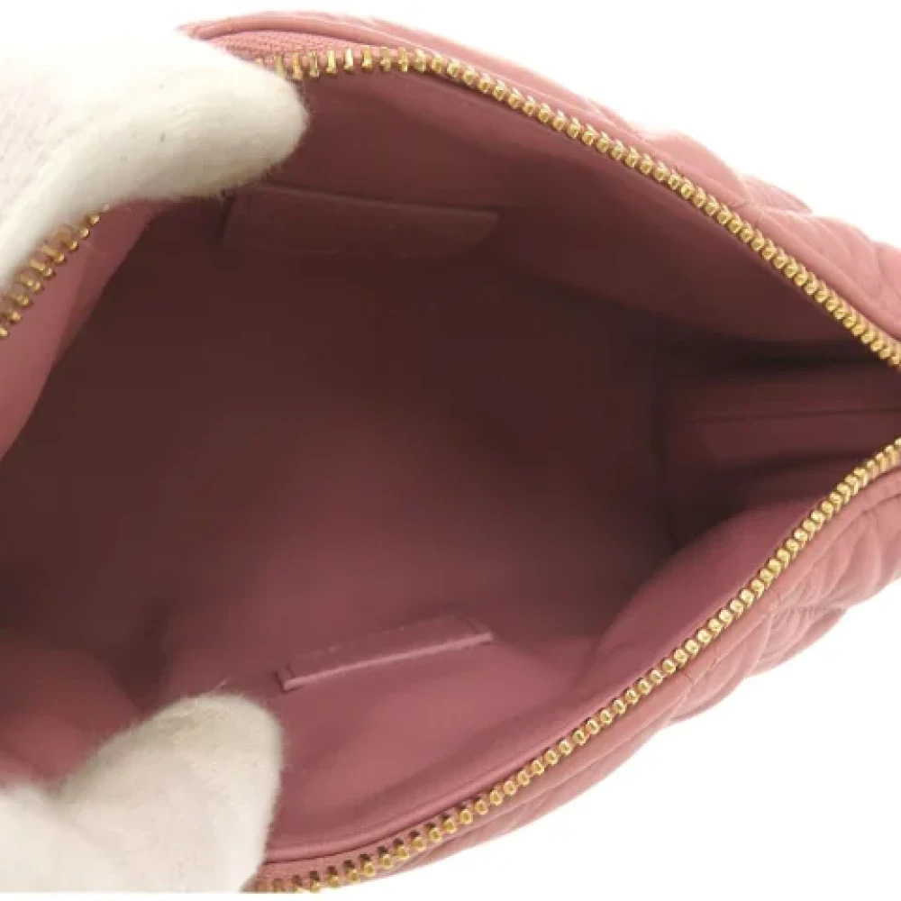 Dior Vintage Pre-owned Leather dior-bags Pink Dames