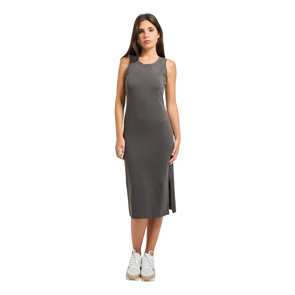 Emporio Armani Damen Grau Kleider, Sgröße: