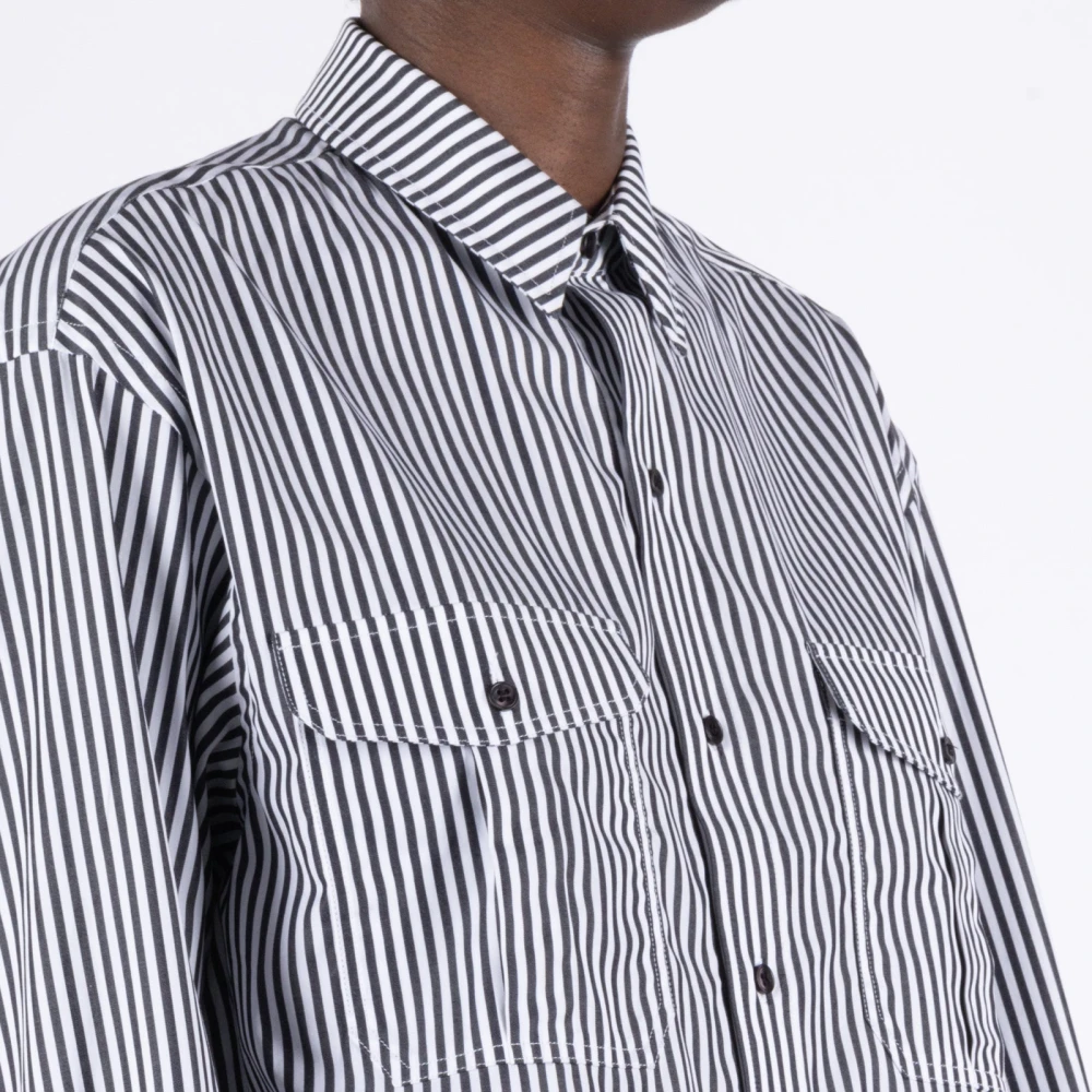 Wardrobe.nyc Oversized Gestreepte Blouse Multicolor Dames