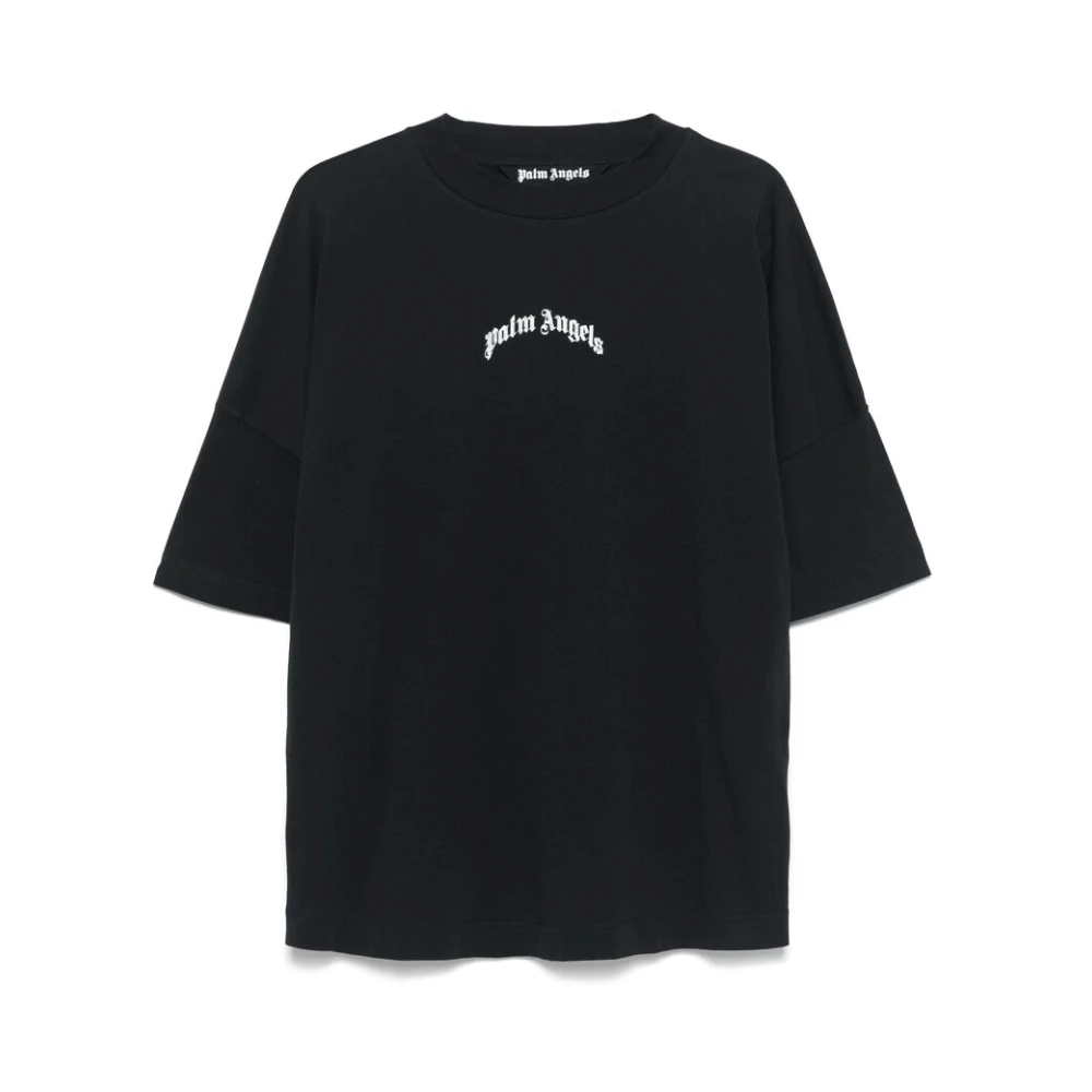 Palm Angels Zwarte Crew Neck T-shirt Black Heren